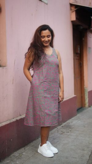 Pure cotton A-line Dress