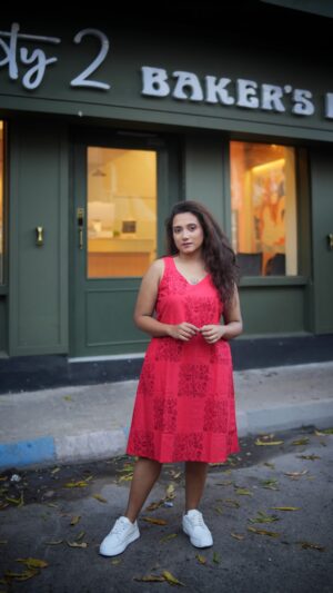 Pure cotton A-line Dress