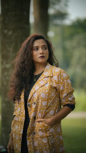 Double Layered Long Jacket