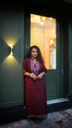 Handwoven Jamdani Kaftan