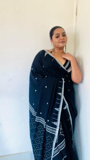 Handwoven Pure Cotton Jamdani Saree