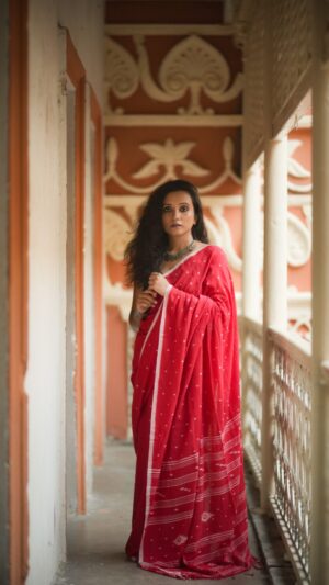 Handwoven Pure Cotton Jamdani Saree