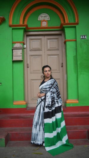 Cotton Tie Dye Saree- MonoPop