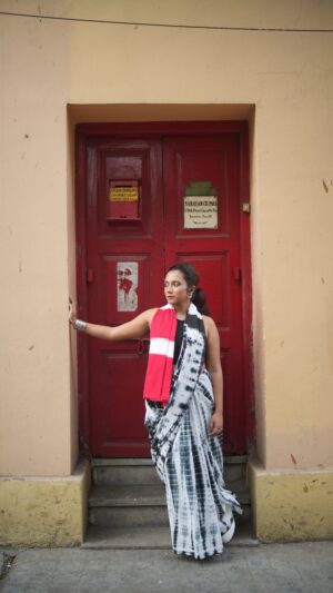 Cotton Tie Dye Saree- MonoPop