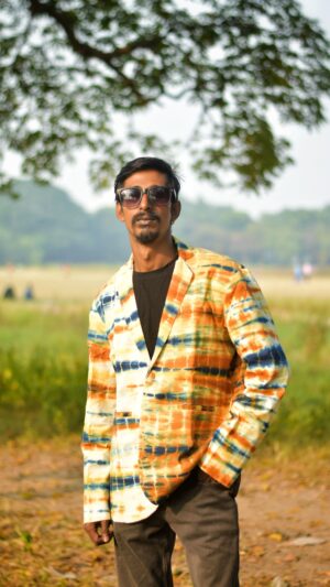 Cotton Blazer- Tie Dye