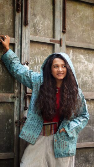 Unisex Hoodie- Block Print