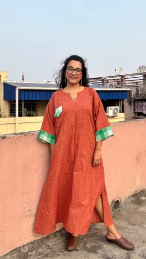 Summer Sorbet Antifit Maxi Dress- Chikoo Brown