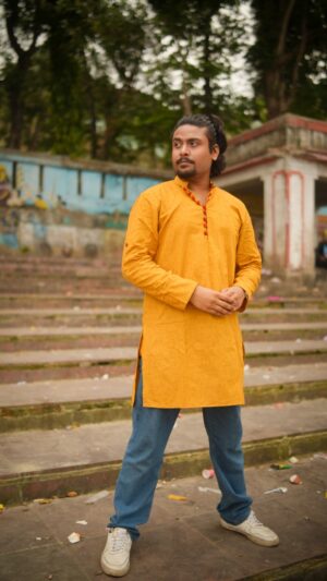 Arth Pure Cotton Kurta- Prithvi (Earthy Yellow)