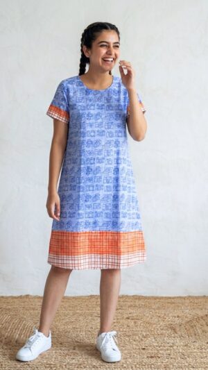 Click Me Pretty Pure Cotton Short Dress
