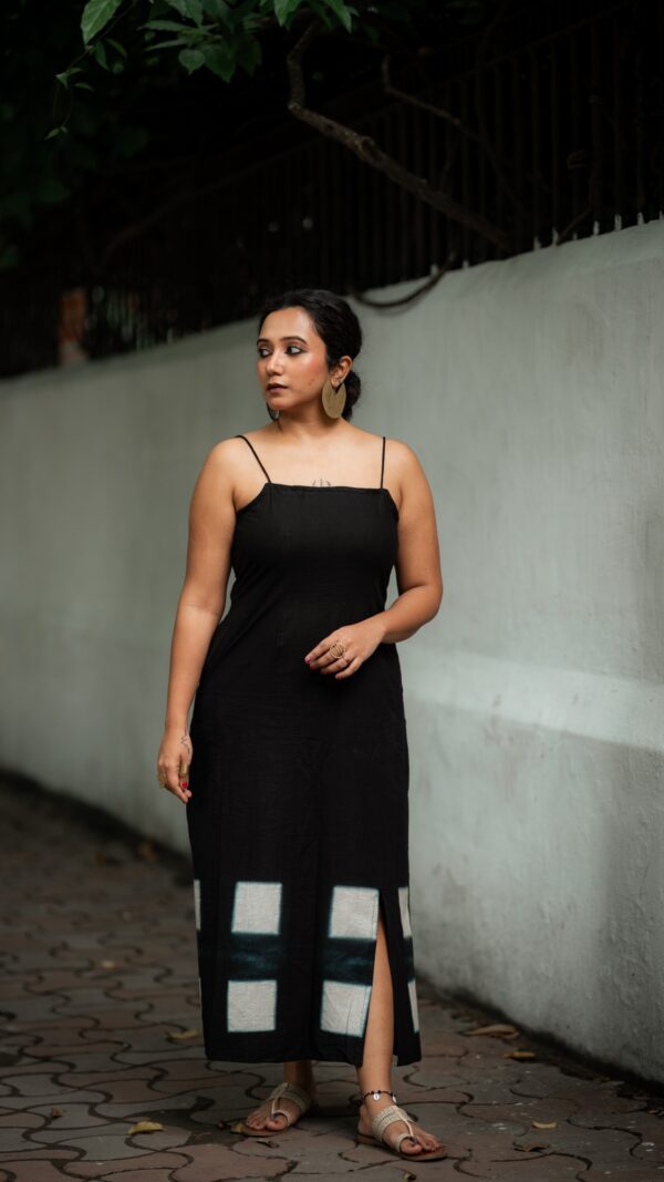 Tie Dye Pure Cotton Noodle Corset Dress- Midnight Date