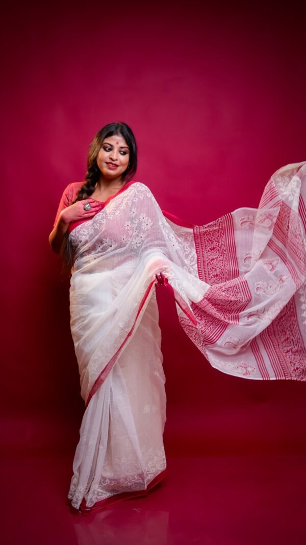 Jamdani Chhapa Kota Cotton Pujor Saree