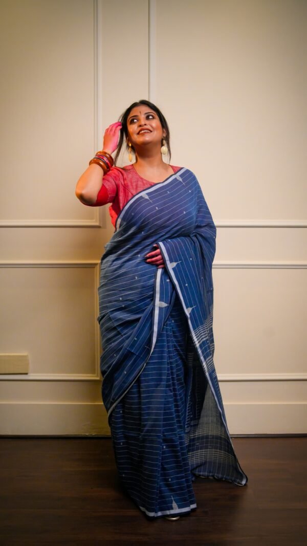 Neer Handwoven Pure Cotton Jamdani Saree